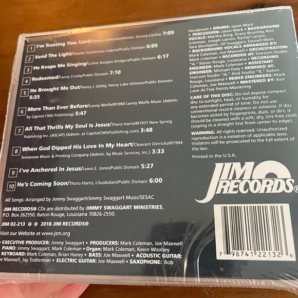 Jimmy Swaggart CD “I’m trusting you Lord” - Picture 2 of 4